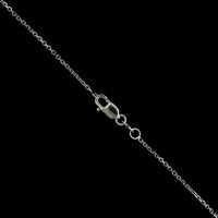 18K White Gold Estate Black Opal and Diamond Heart Pendant