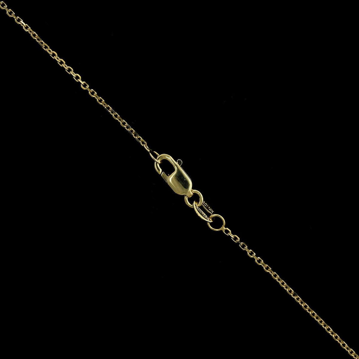 14K Yellow Gold Estate Ball Bead Necklace