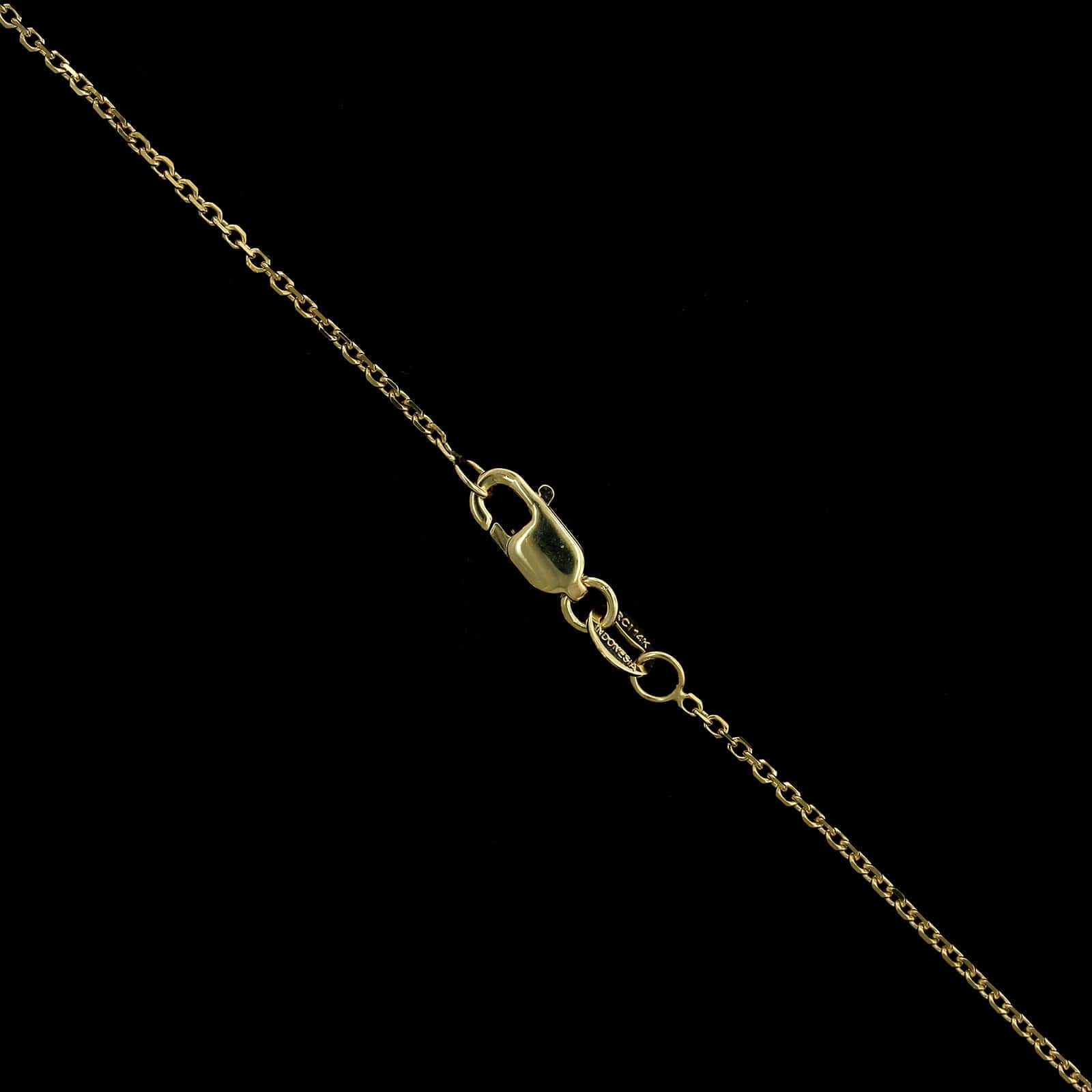 14K Yellow Gold Estate Ball Bead Necklace