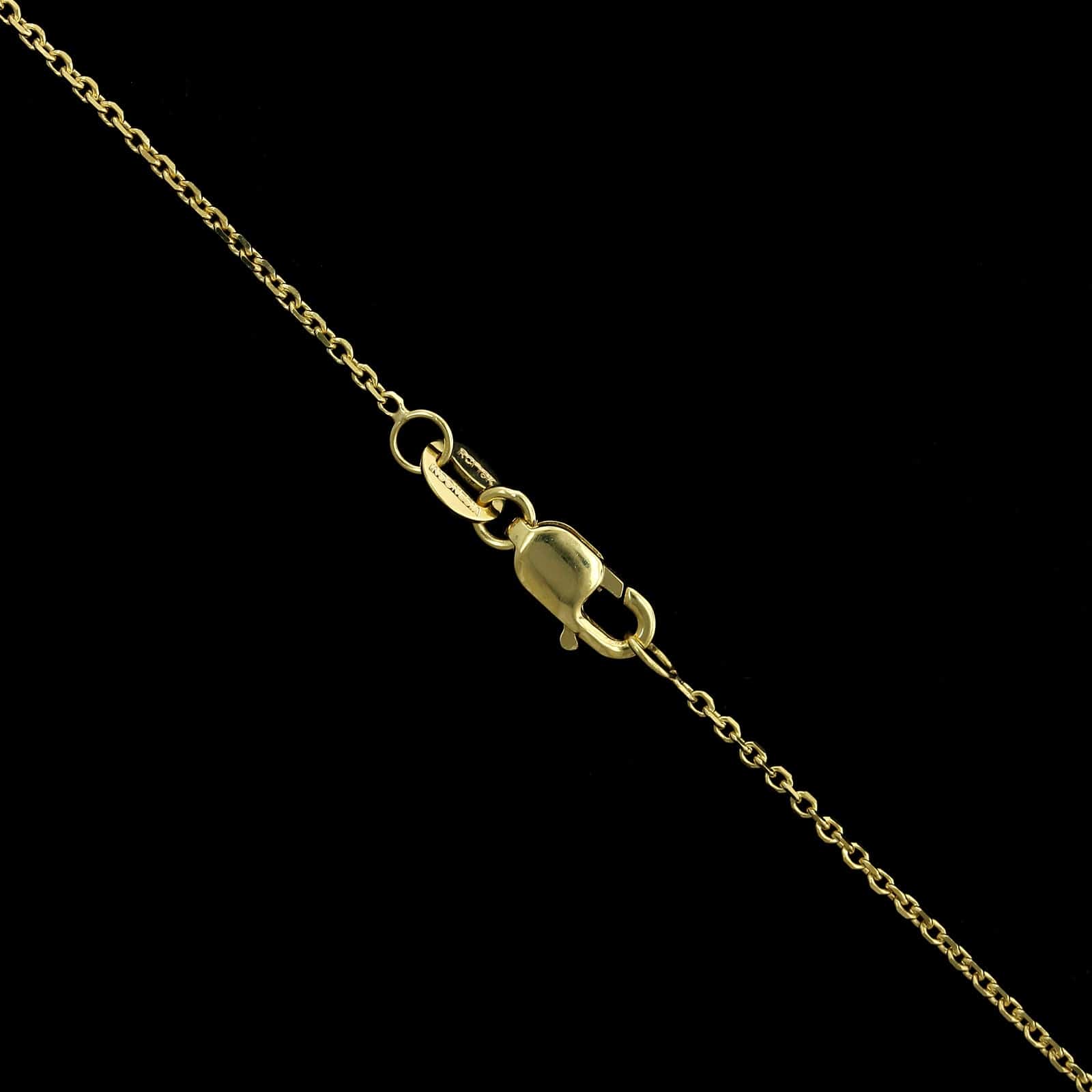 18K Yellow Gold Estate Tanzanite and Diamond Pendant