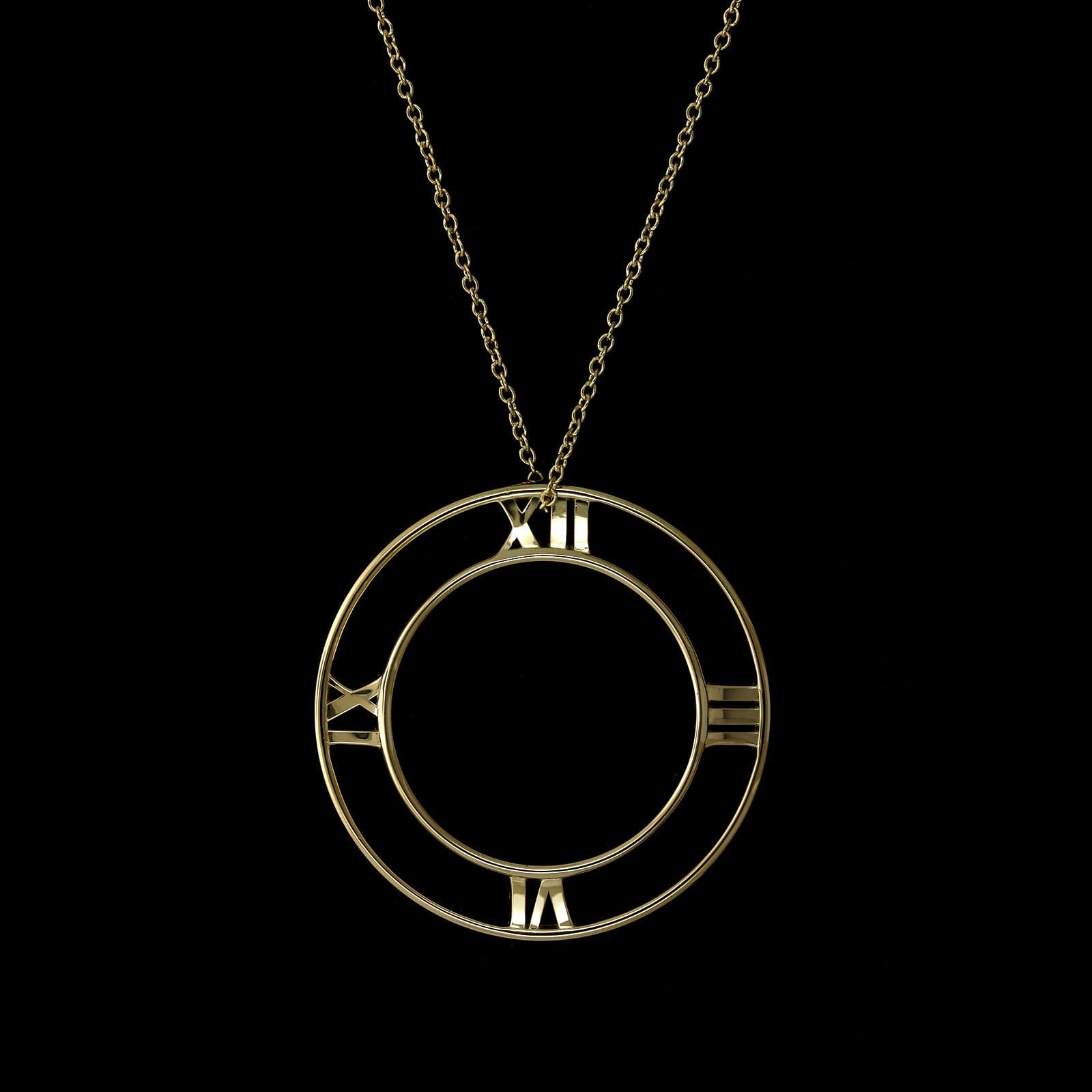 Tiffany & Co. 18K Yellow Gold Estate Atlas Pendant
