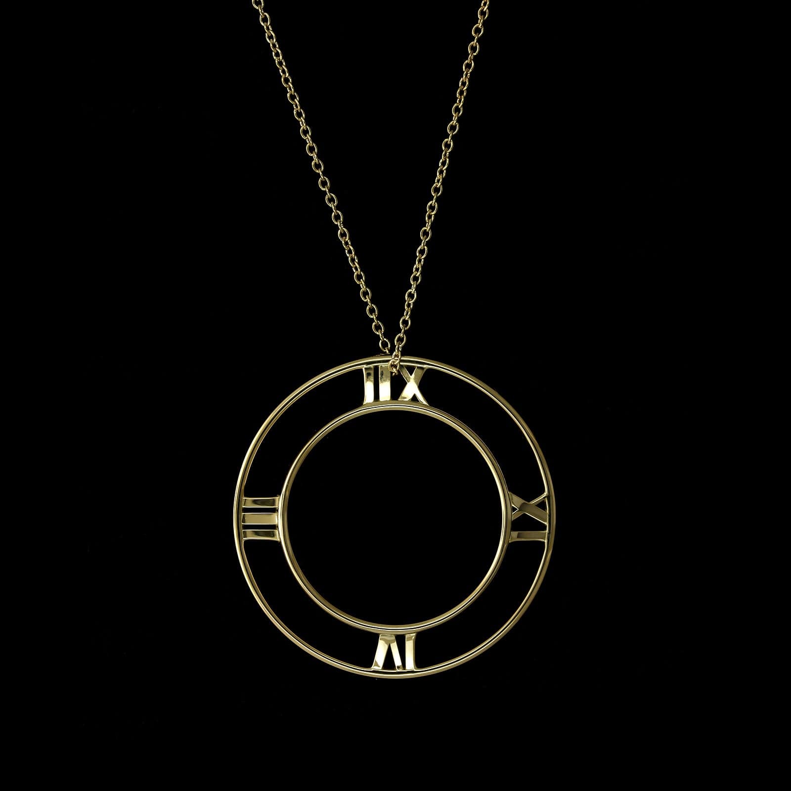 Tiffany & Co. 18K Yellow Gold Estate Atlas Pendant