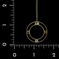 Tiffany & Co. 18K Yellow Gold Estate Atlas Pendant