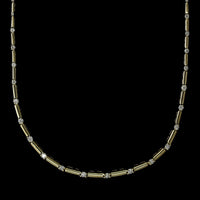 14K Yellow Gold Estate Diamond Necklace