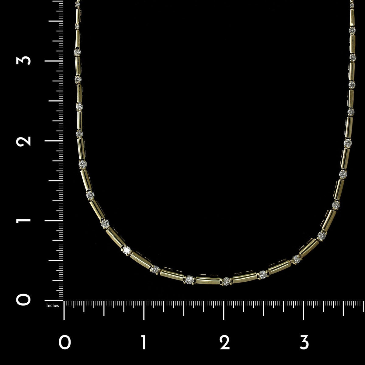 14K Yellow Gold Estate Diamond Necklace