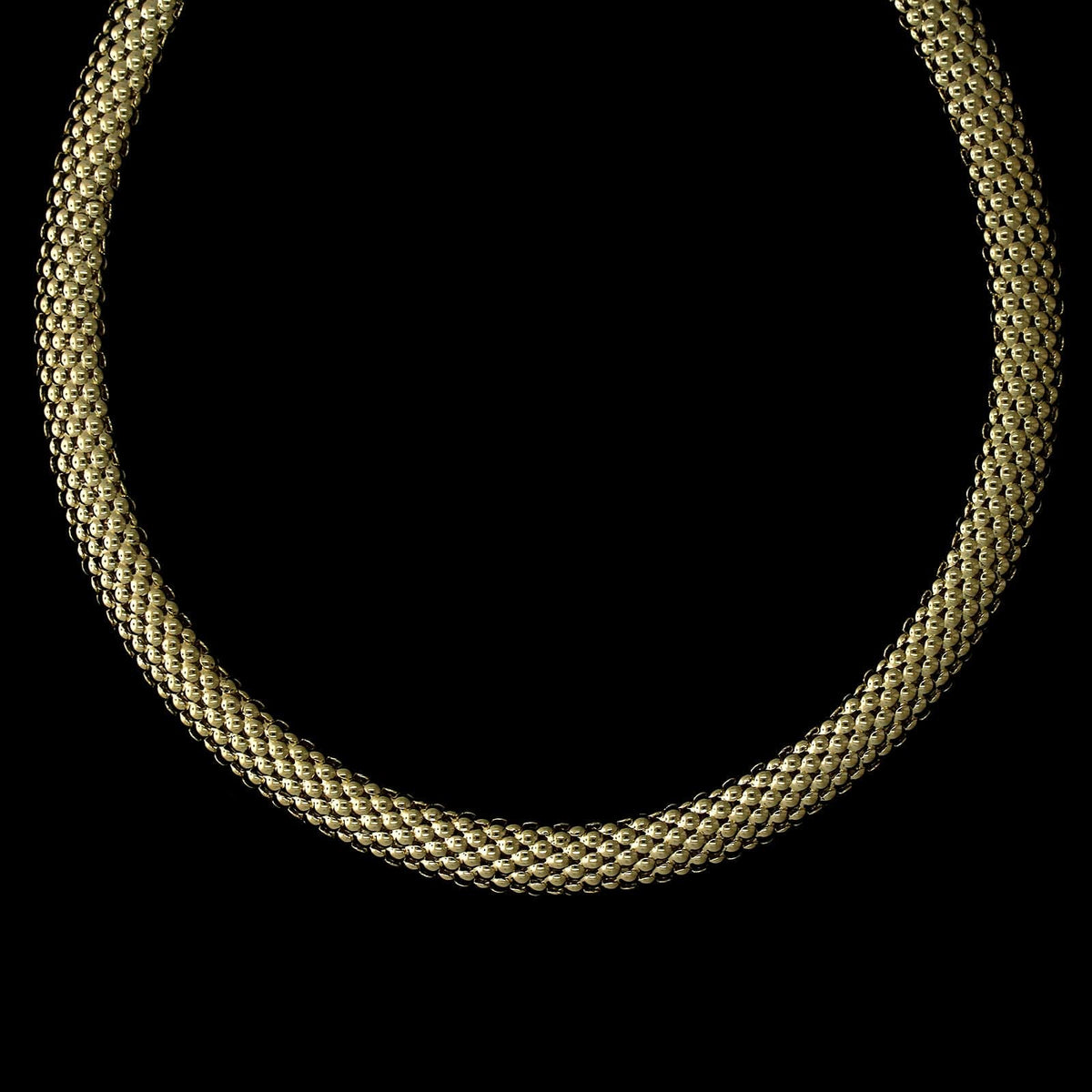 14K Yellow Gold Estate Diamond Buckle Necklace