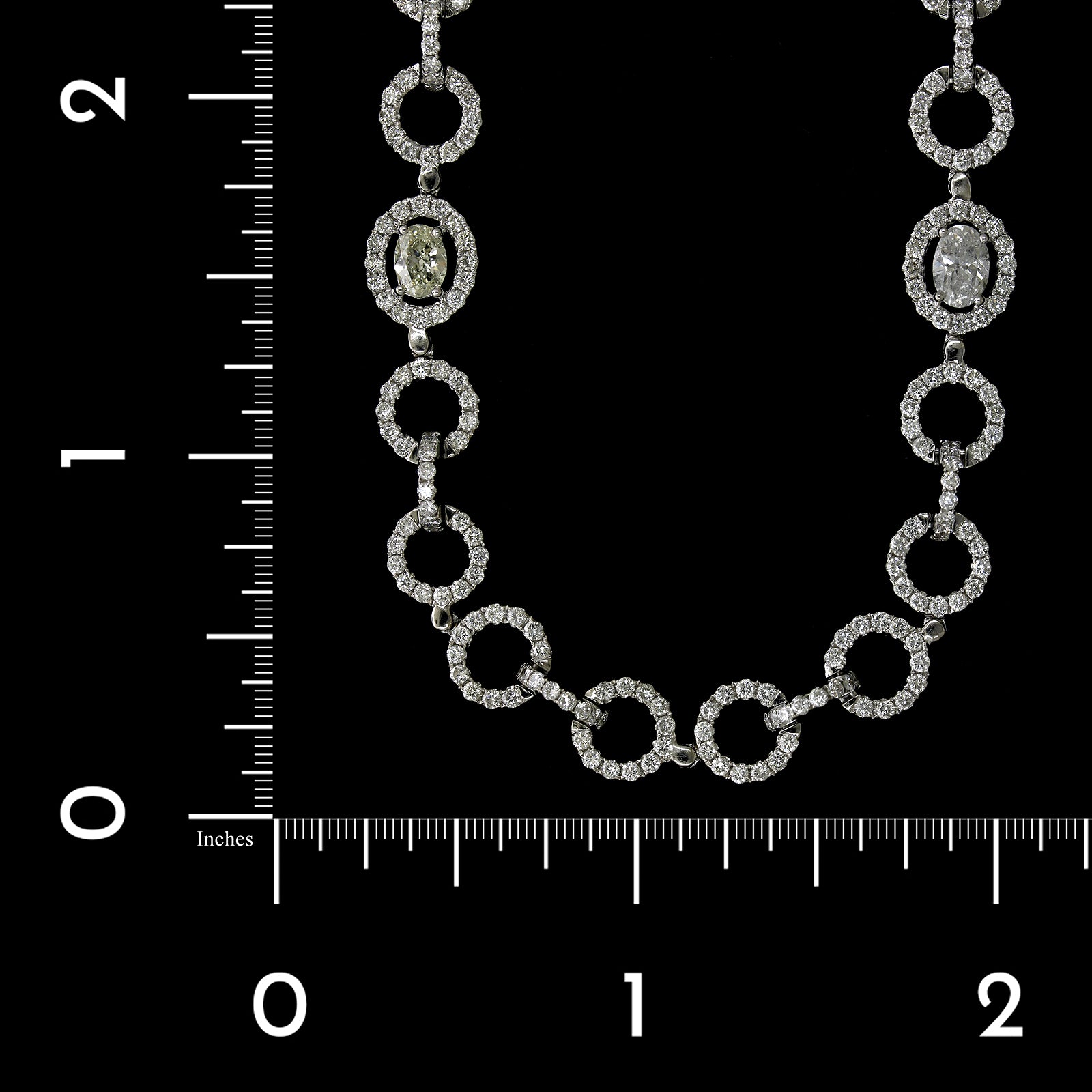 18K White Gold Estate Diamond Necklace