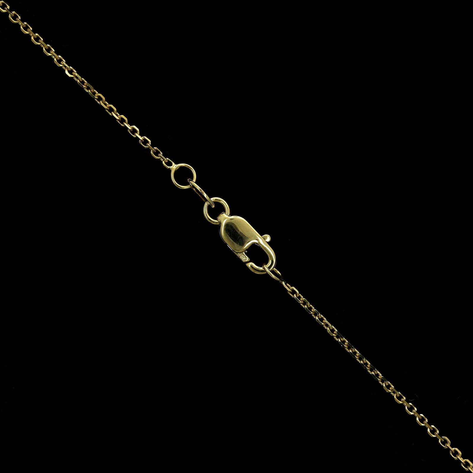 14K Yellow Gold Estate Diamond Pendant