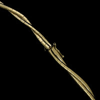14K Yellow Gold Estate Double Twisted Omega Necklace