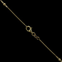 14K Yellow Gold Estate Fancy Link Bead Necklace