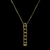 14K Yellow Gold Estate Tanzanite Pendant