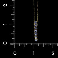 14K Yellow Gold Estate Tanzanite Pendant
