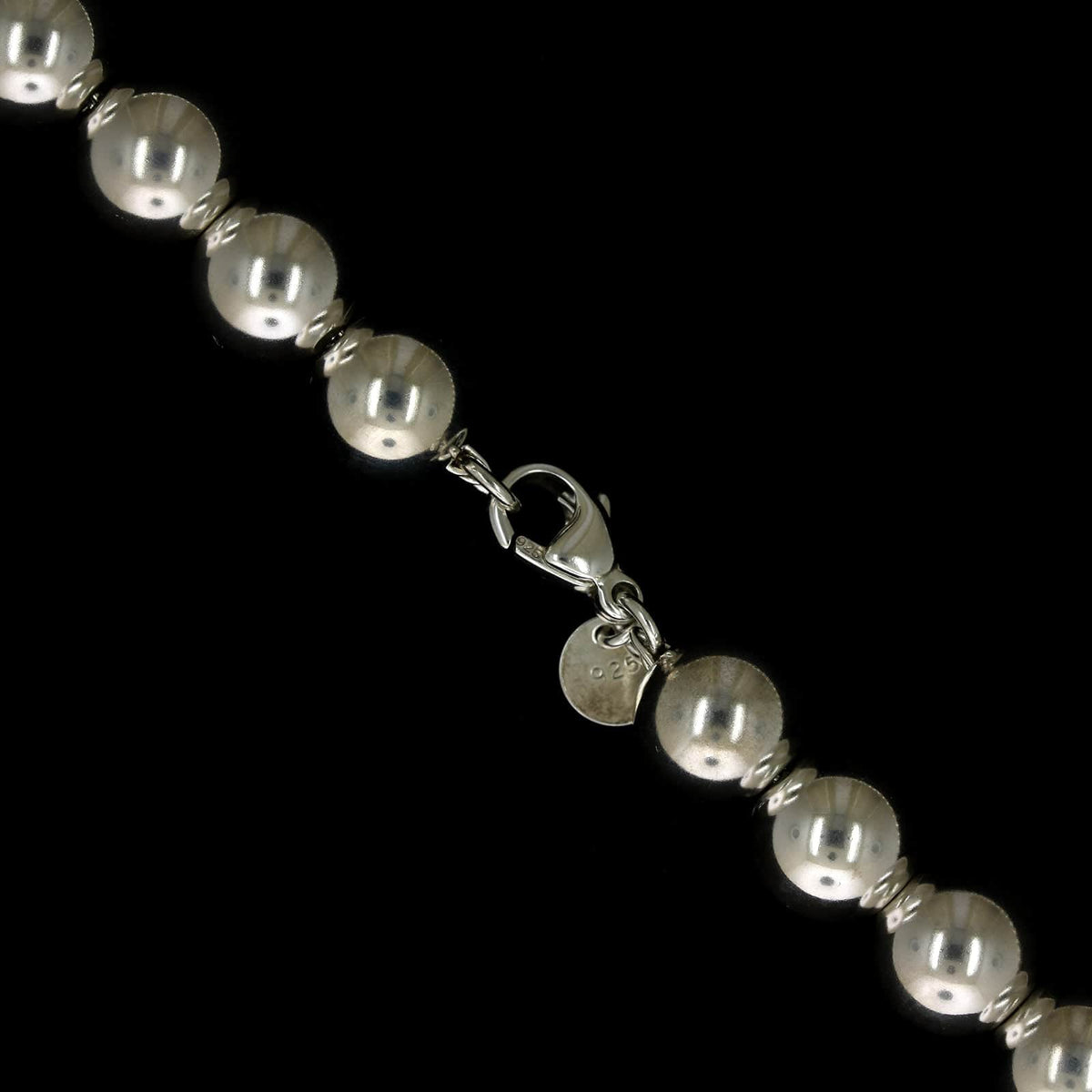 Tiffany & Co. Sterling Silver Estate 'HardWear' Ball Necklace