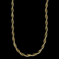 14K Yellow Gold Twisted Link Necklace