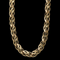 14K Yellow Gold Estate Fancy Link Necklace