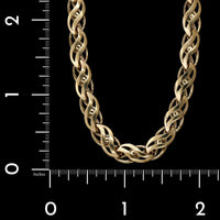 14K Yellow Gold Estate Fancy Link Necklace