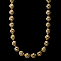 14K Yellow Gold Estate Bead Necklace