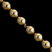 14K Yellow Gold Estate Bead Necklace