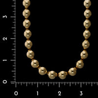 14K Yellow Gold Estate Bead Necklace