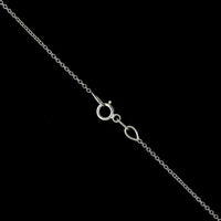 14K White Gold Estate and Diamond 'A' Pendant
