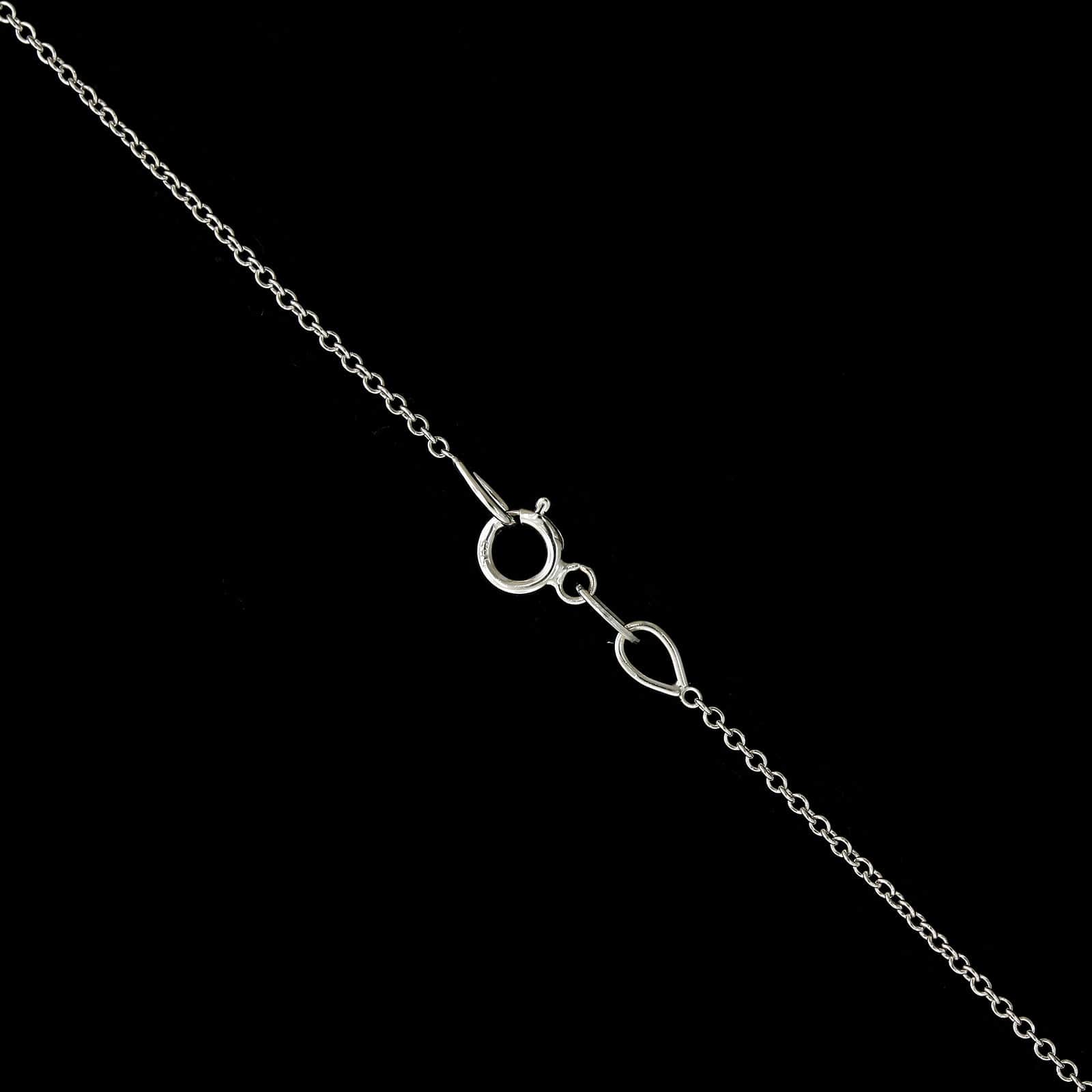 14K White Gold Estate and Diamond 'A' Pendant