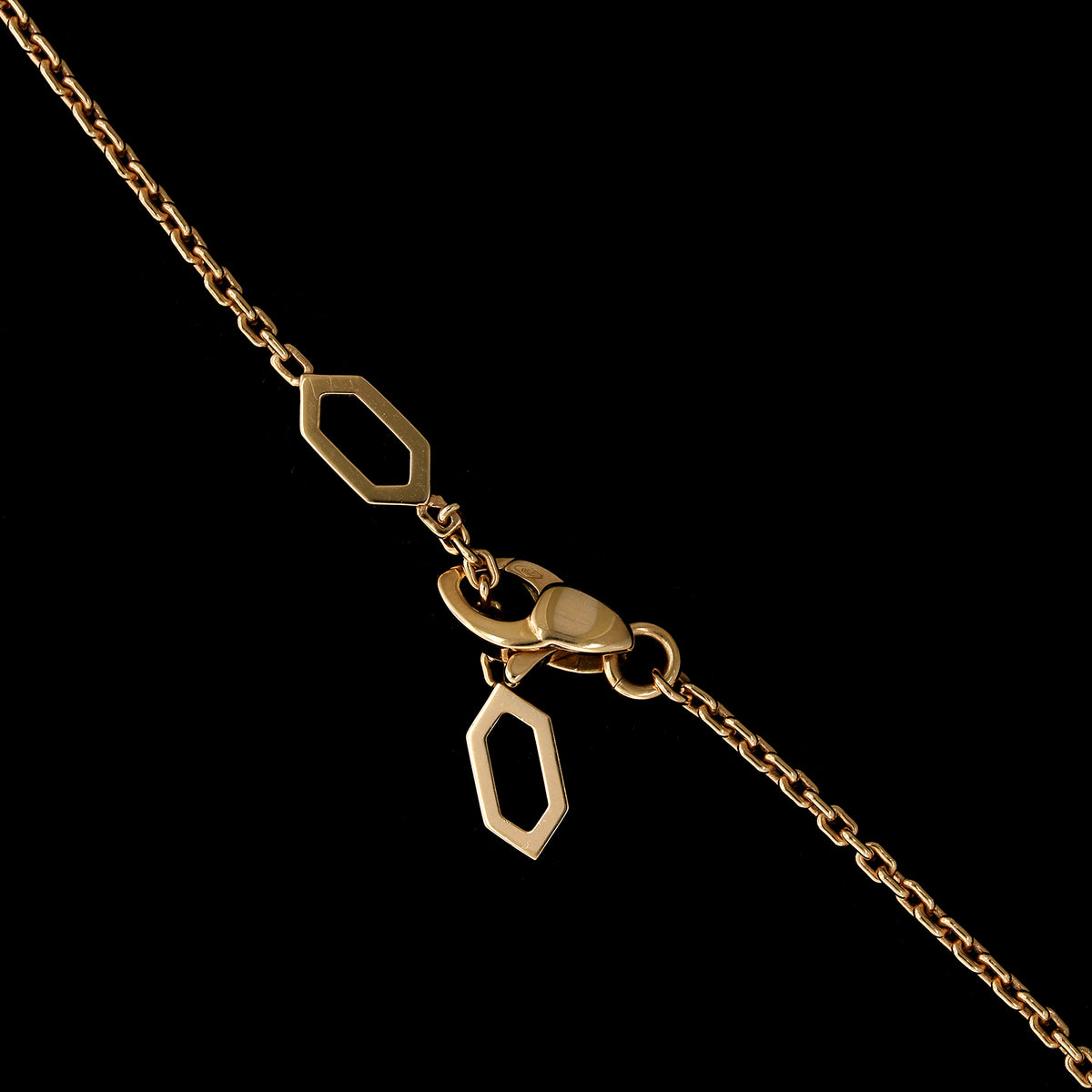 Bulgari 18K Rose Gold Estate Diamond and Malachite 'Serpenti' Necklace