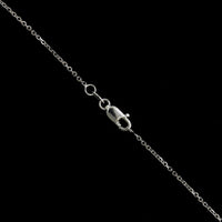 14K White Gold Estate Diamond Clover Pendant