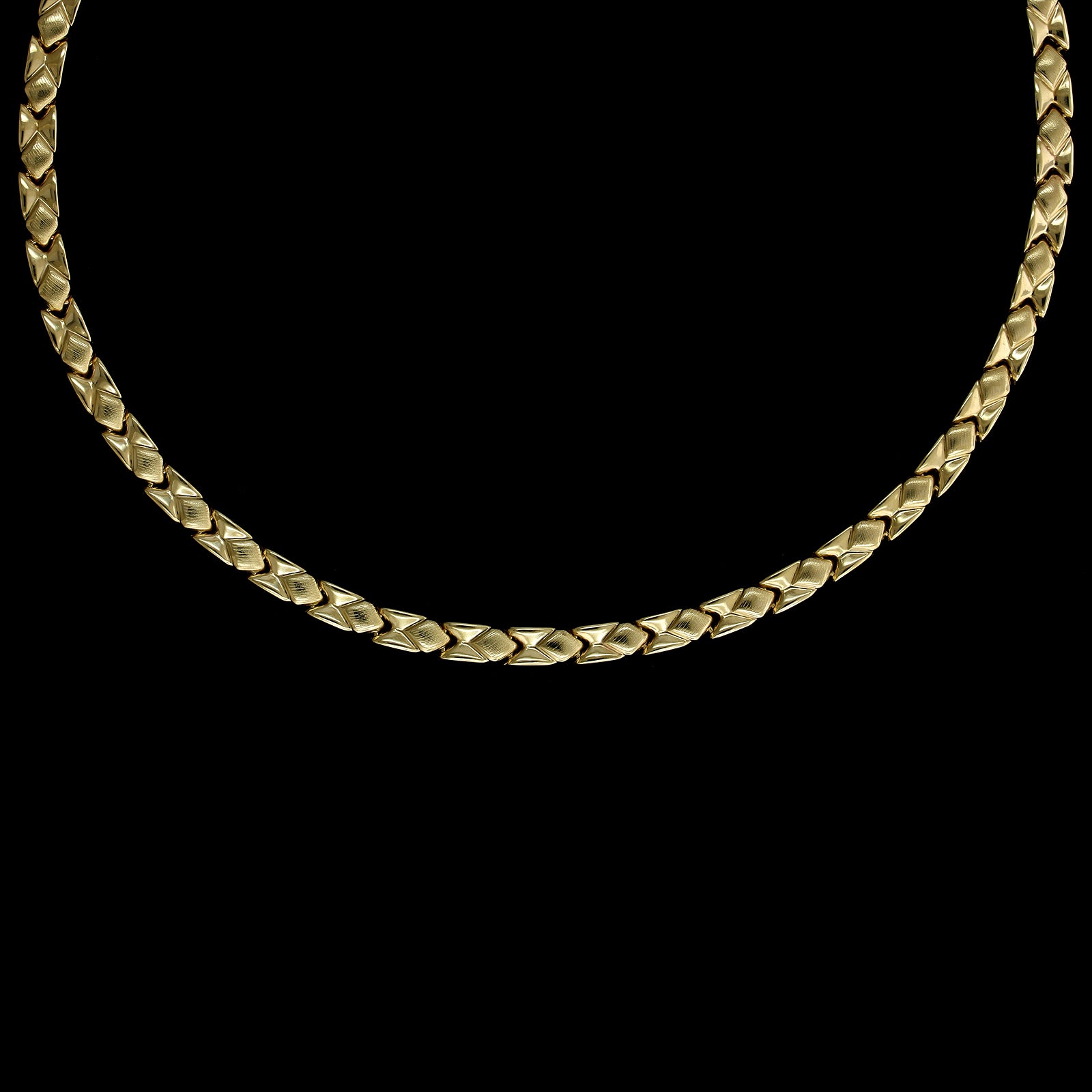 14K Yellow Gold Estate Gem-set Necklace