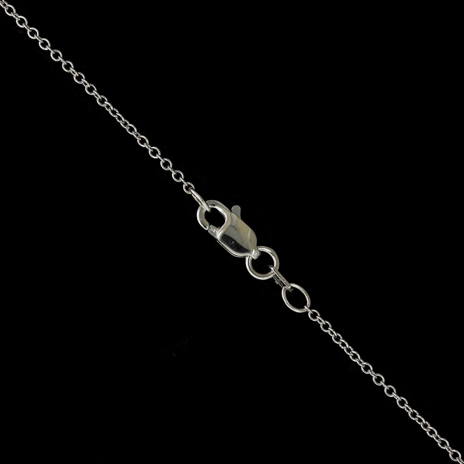 14K White Gold Estate Diamond Tweezer Pendant