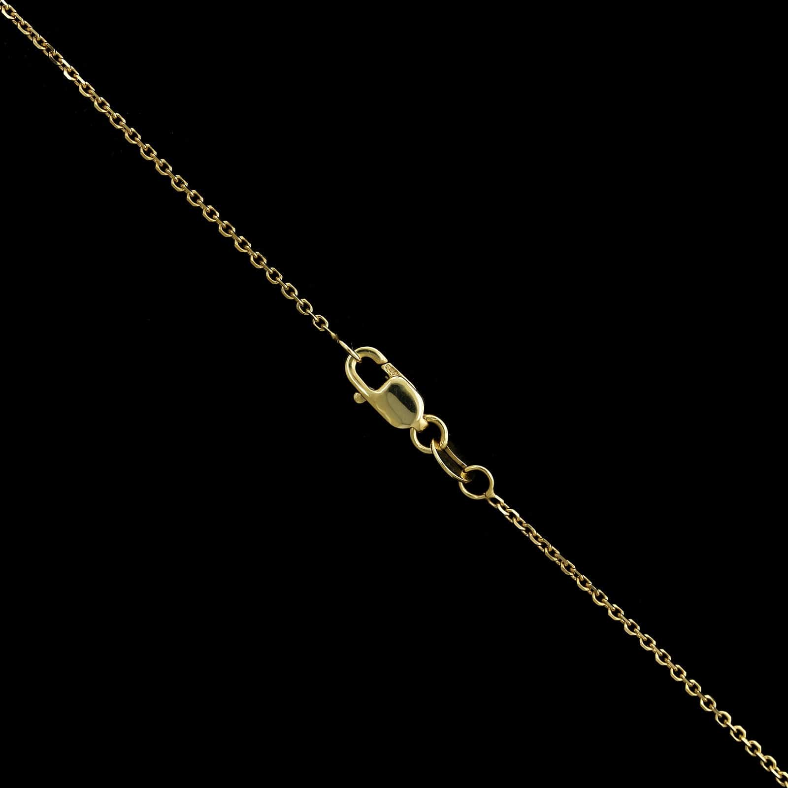 14K Yellow Gold Estate Tanzanite Pendant