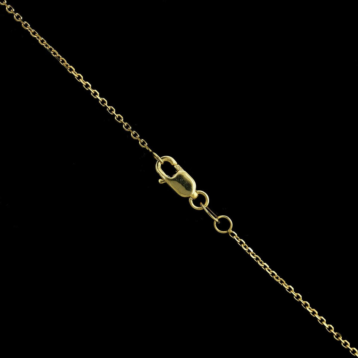 14K Yellow Gold Estate Jade Turtle Pendant