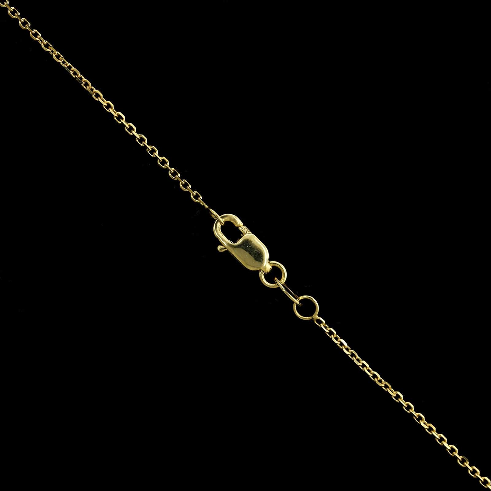 14K Yellow Gold Estate Jade Turtle Pendant