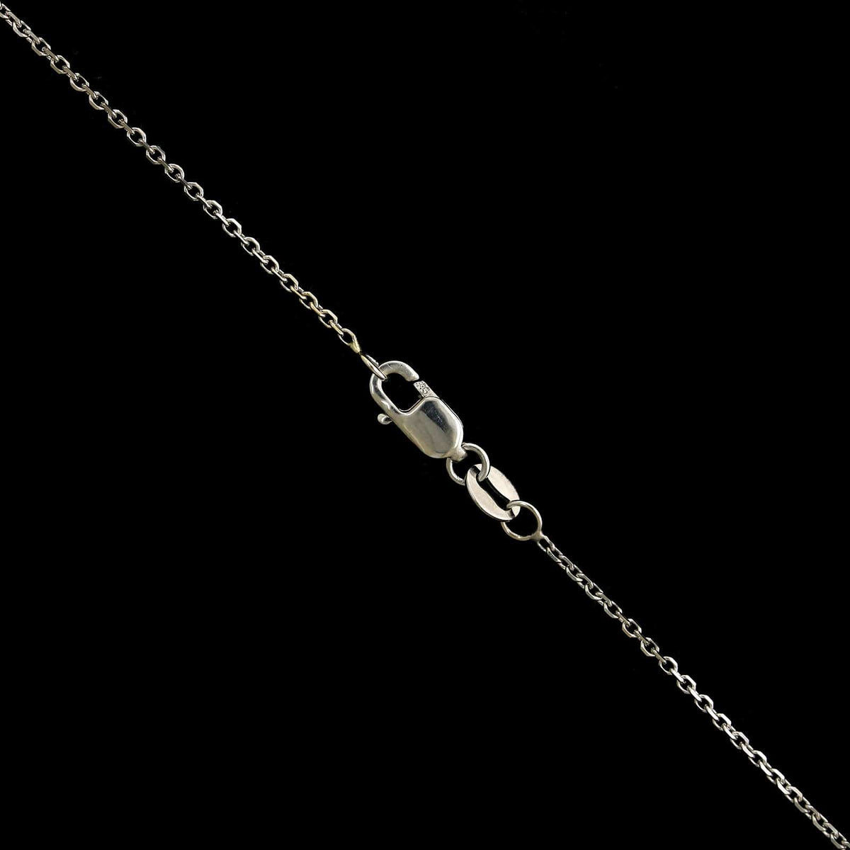 14K White Gold Estate Diamond Pendant