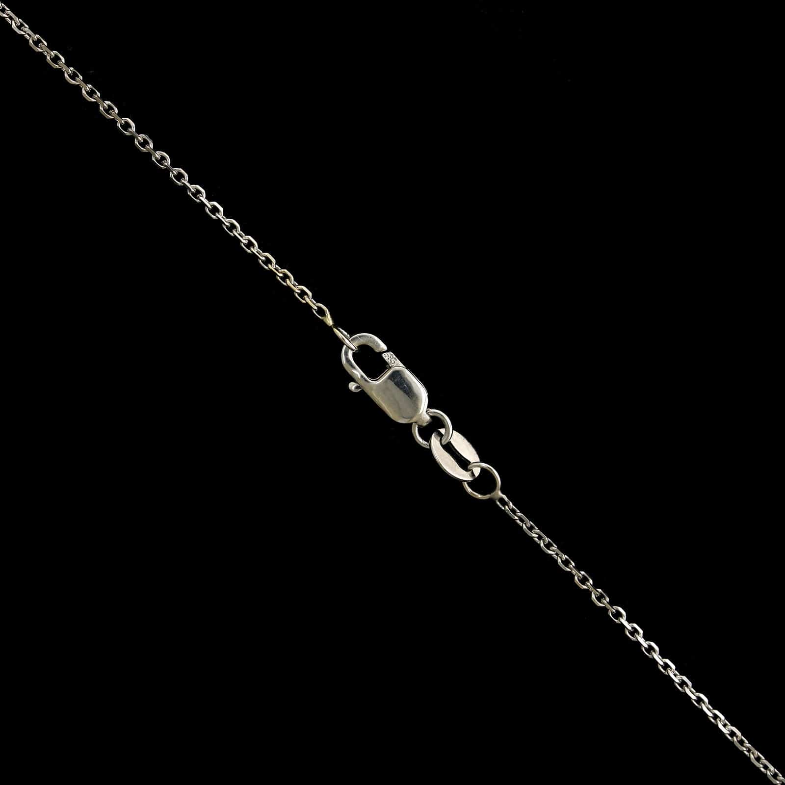 14K White Gold Estate Diamond Pendant