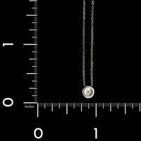 14K White Gold Estate Diamond Pendant