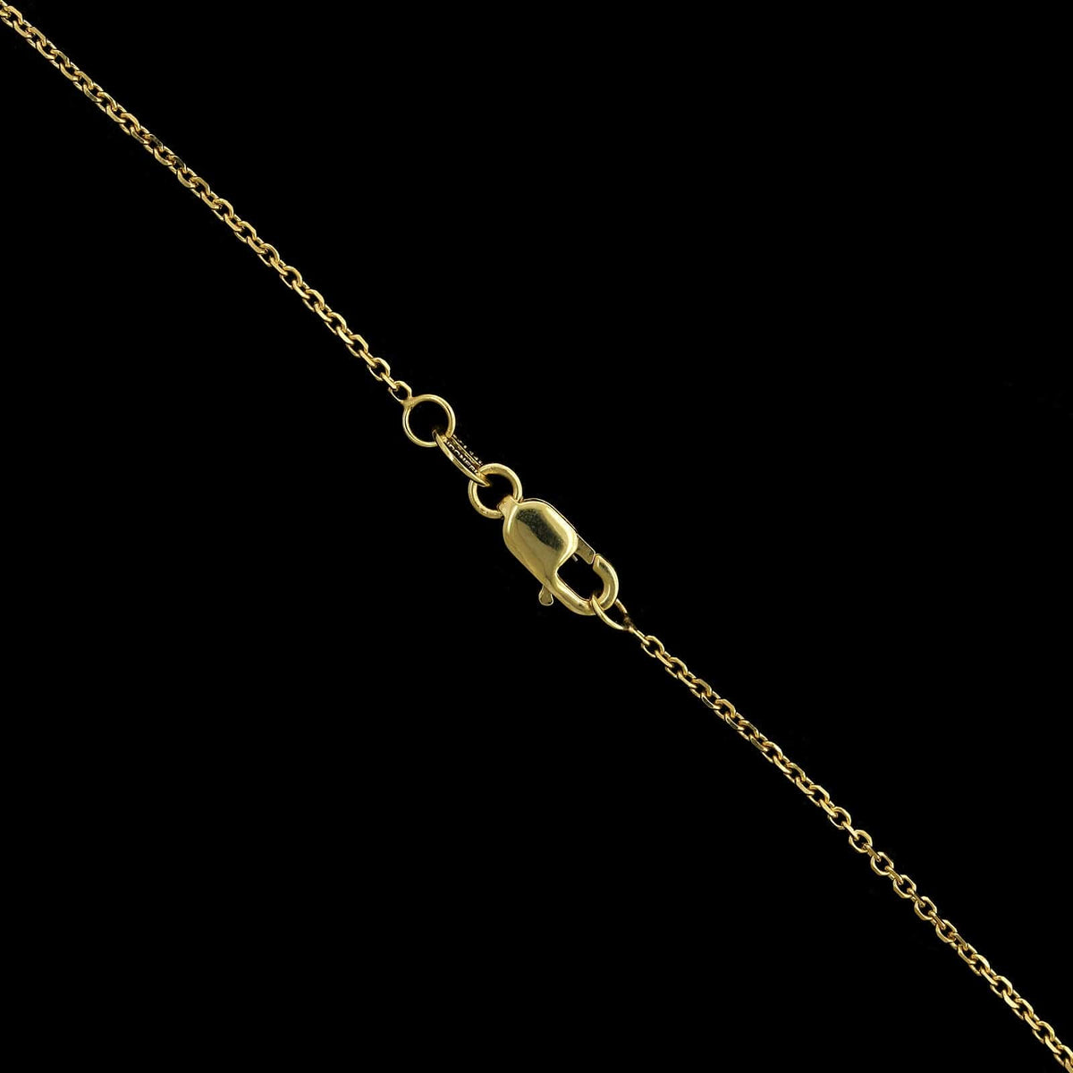 14K Yellow Gold Estate Blue Zircon Pendant