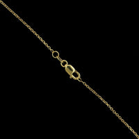 14K Yellow Gold Estate Blue Zircon Pendant