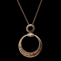 14K Rose Gold Estate Diamond Pendant