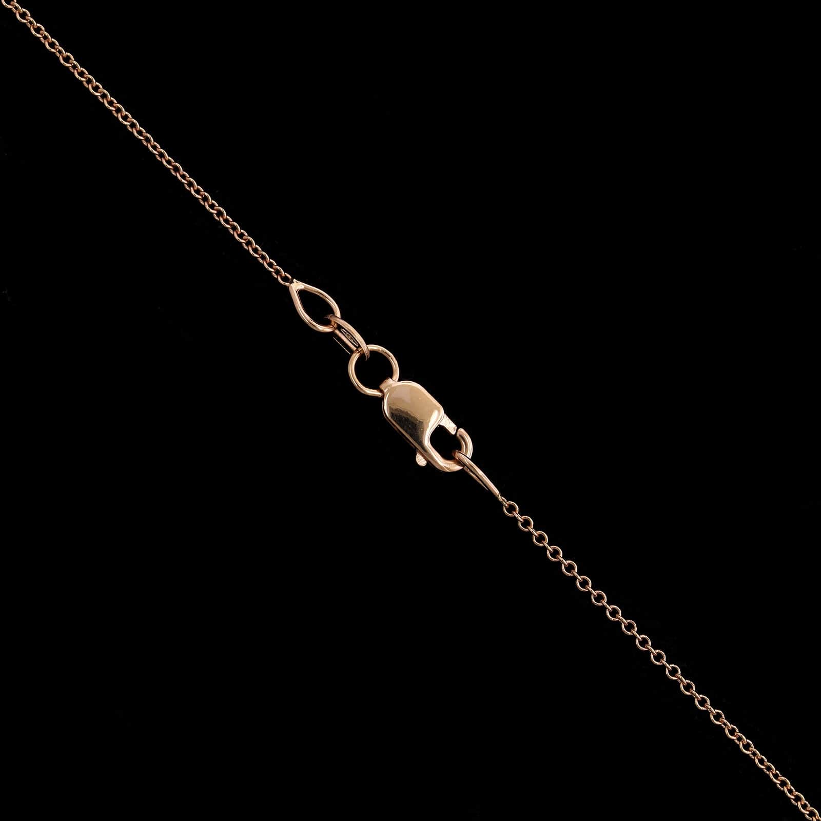 14K Rose Gold Estate Diamond Pendant