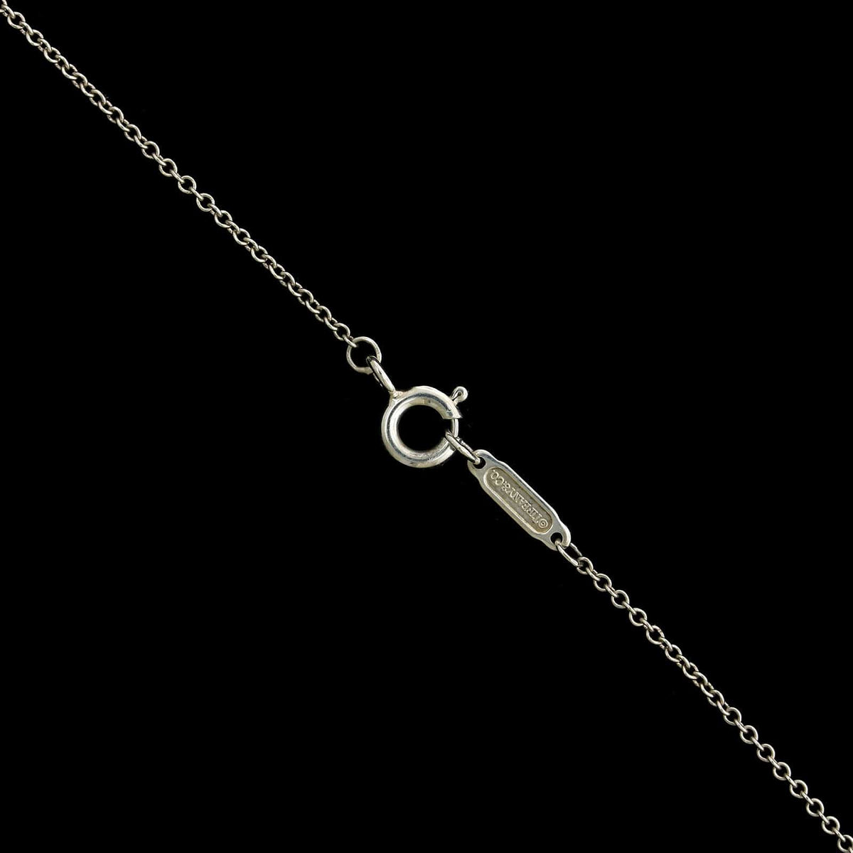 Tiffany & Co. Sterling Silver Estate '1837' Circle Pendant