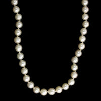 Mikimoto 18K Yellow Gold Estate Cultured Pearl Single Strand Necklace