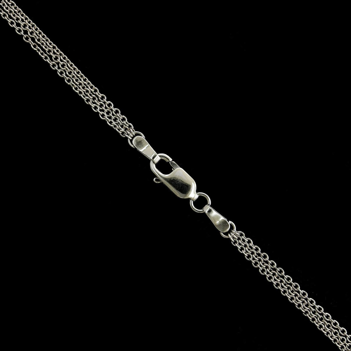 14K White Gold Estate Diamond Heart Pendant