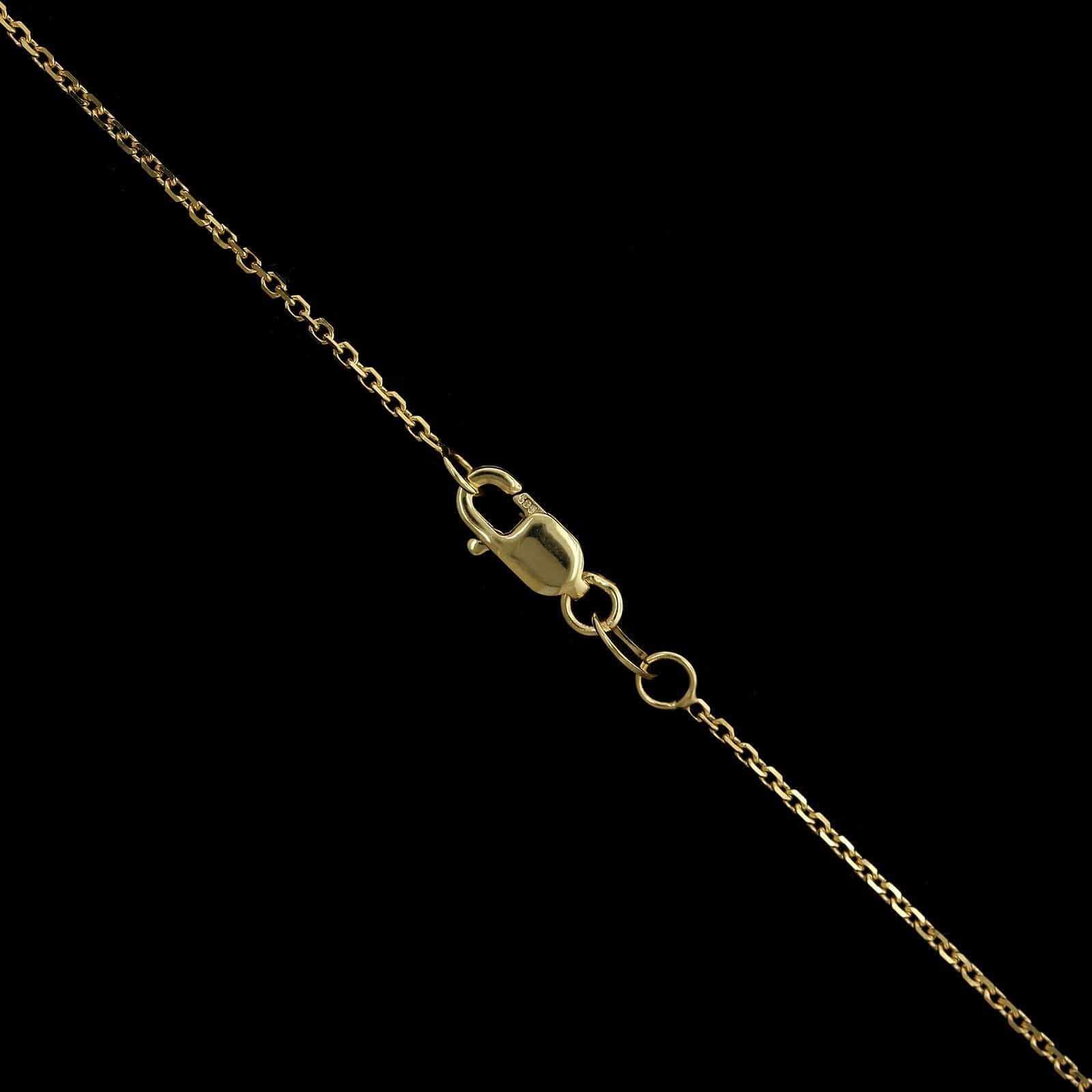 14K Yellow Gold Estate Diamond Heart Pendant