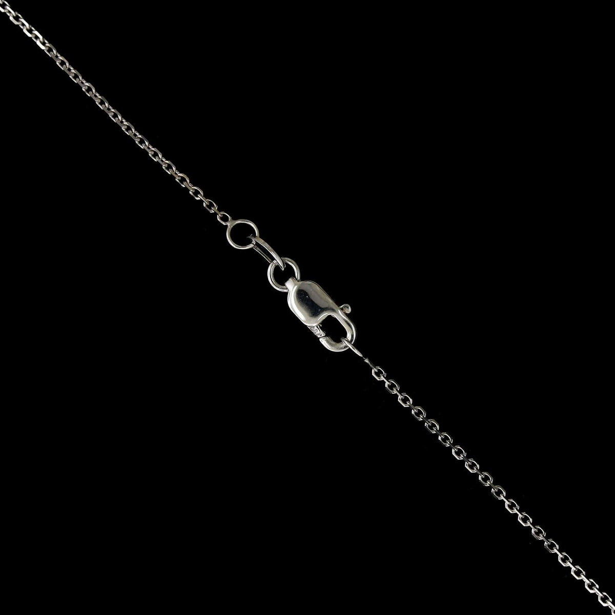 18K White Gold Estate Diamond Heart Pendant