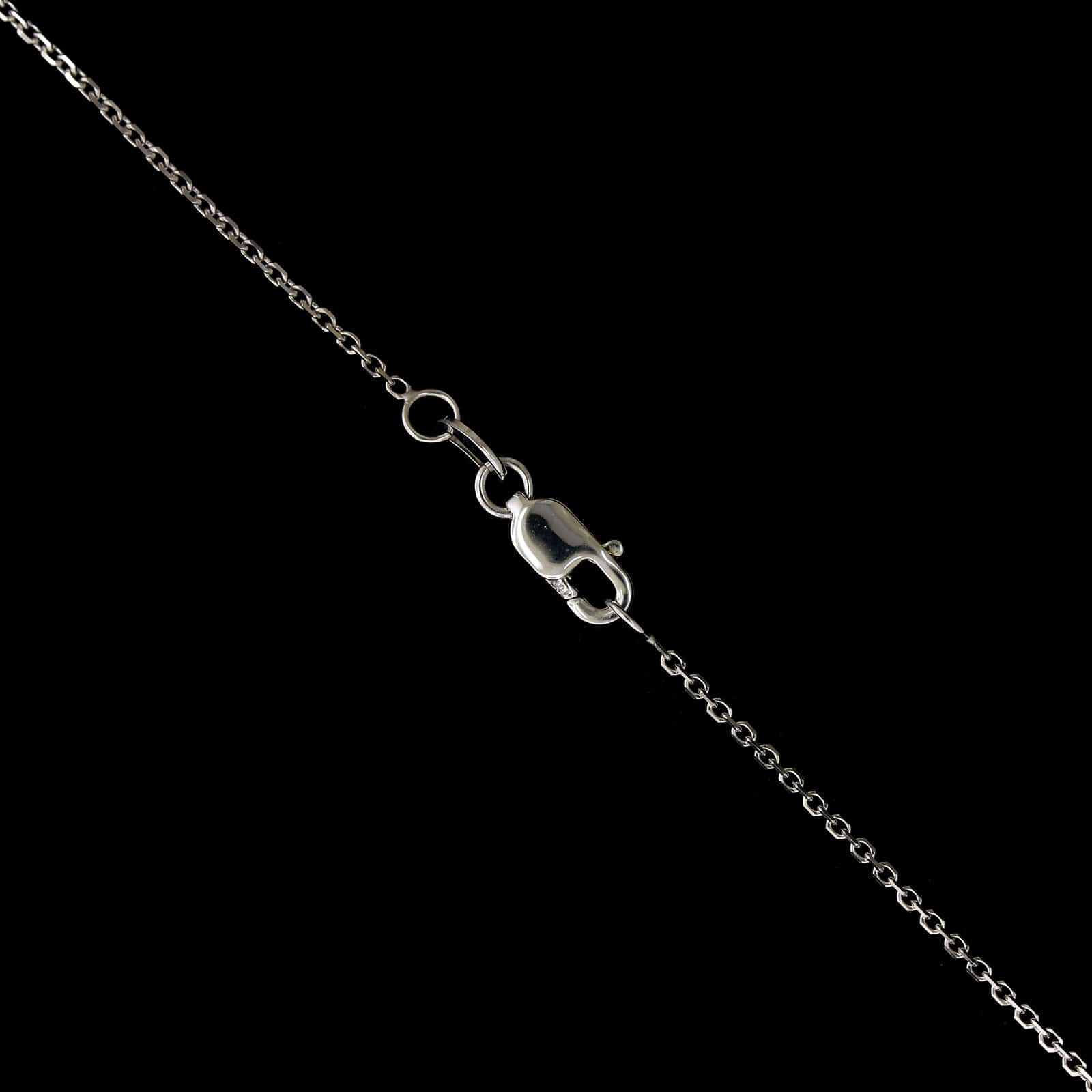 18K White Gold Estate Diamond Heart Pendant