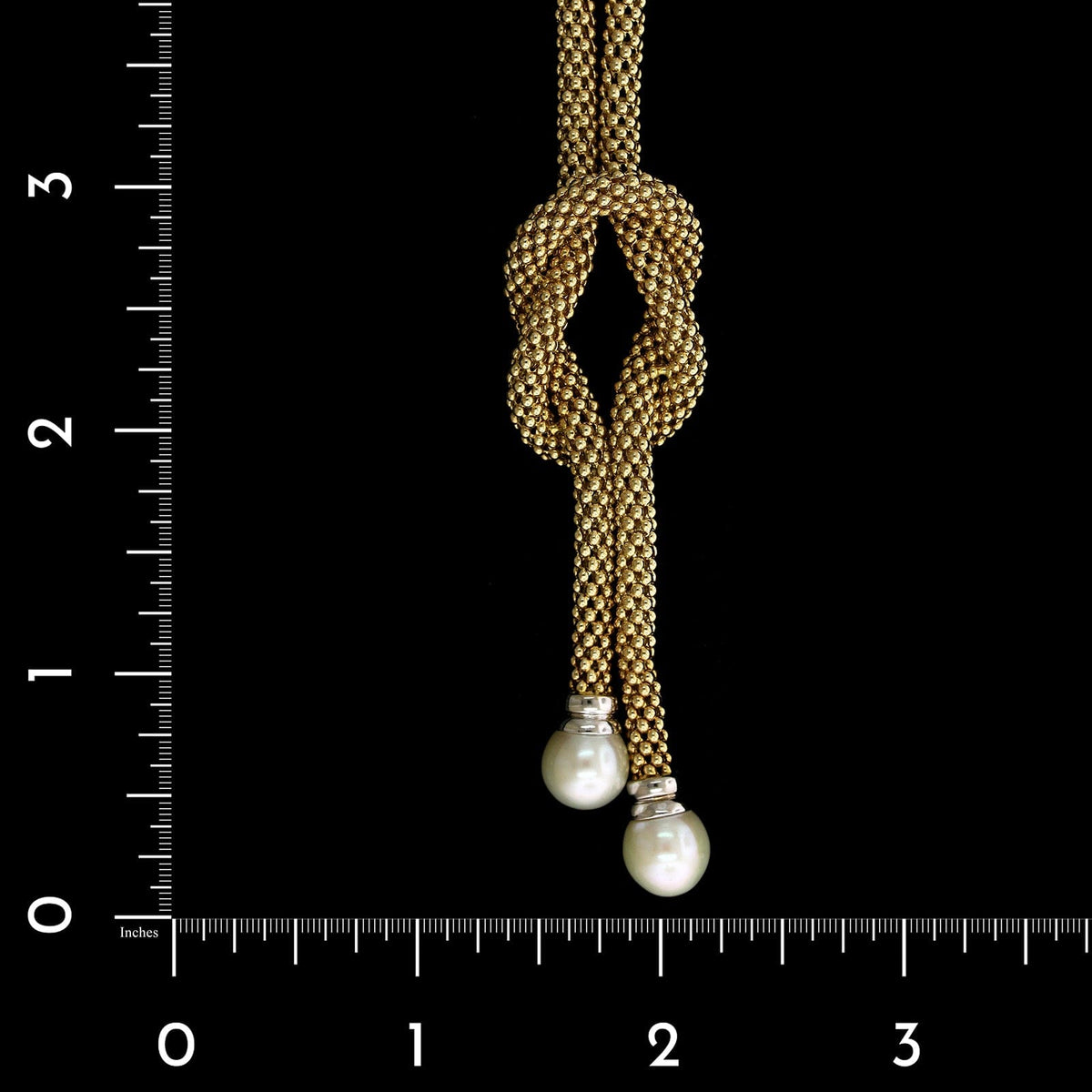 14K Yellow and White Gold Estate Cultured Pearl Necklace