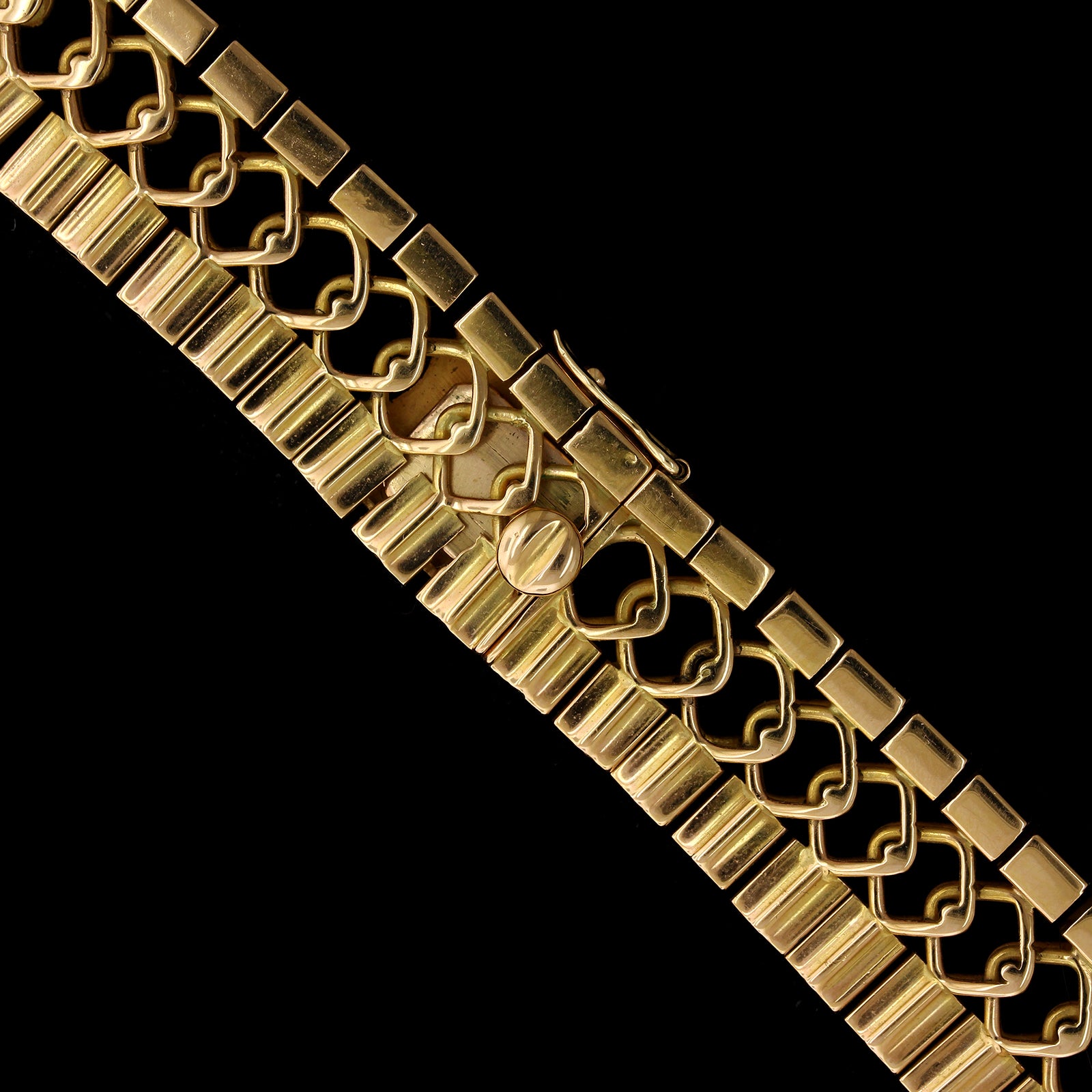 18K Yellow Gold Estate Fringe Necklace