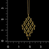 Gurhan 22K Yellow Gold Estate Chandelier Pendant Necklace