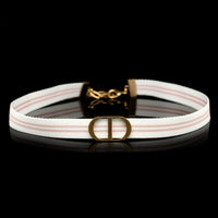 Dior Estate Metal and Ribbon Choker Necklace
