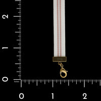 Dior Estate Metal and Ribbon Choker Necklace